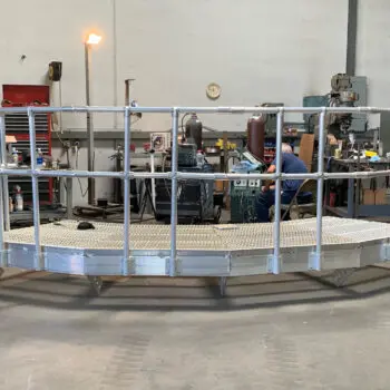 Metal platform fabrication in progress