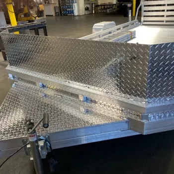 Aluminum diamond plate trailer fabrication