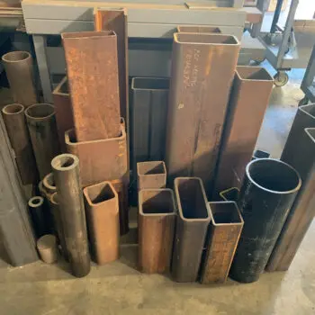 Assorted metal tubes and shapes