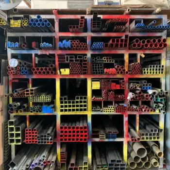 Metal pipes and tubes storage