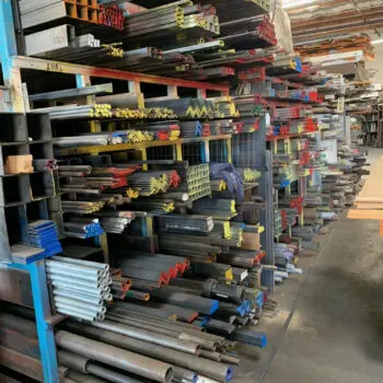 Metal rods and pipes storage