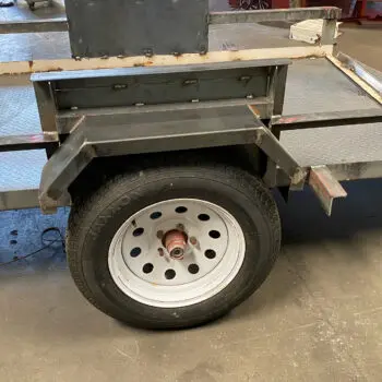 Metal trailer with welded frame